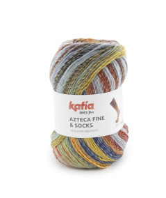 44 - Gris-Naranja oscuro-Verde pálido