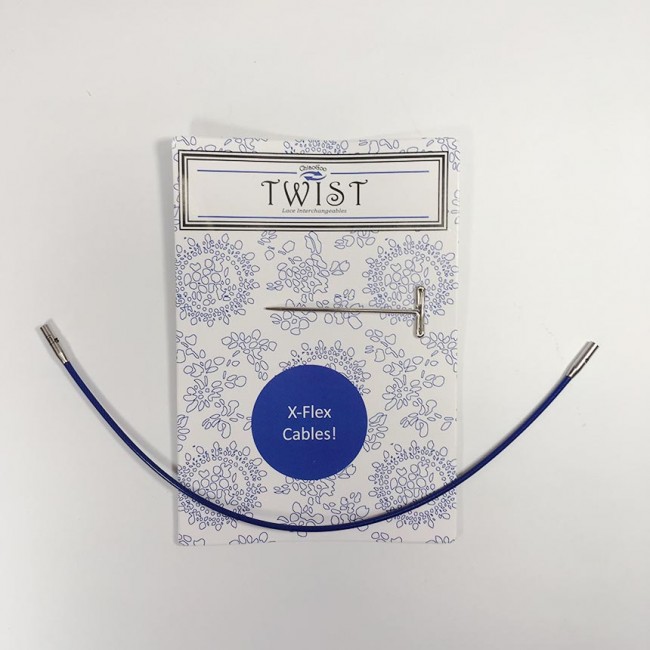 Cable Twist Blue X-Flex de ChiaoGoo