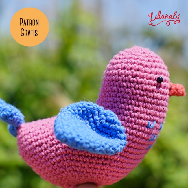 Patrón amigurumi pájaro