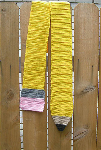 Crochet Pencil Scarf by Shelly Salinas, vía Ravelry